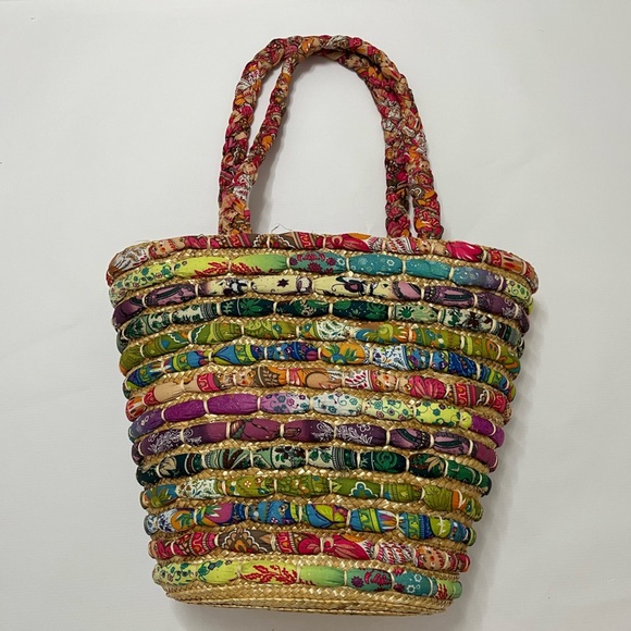 Cappelli Straworld - Large woven fabric bucket tote bag - Picture 13 of 14